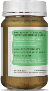 Best Of The Bone Bone Broth Concentrate - Italian Herbs & Garlic 390g